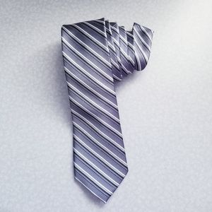 Standard tie- Pinstripes on Silver